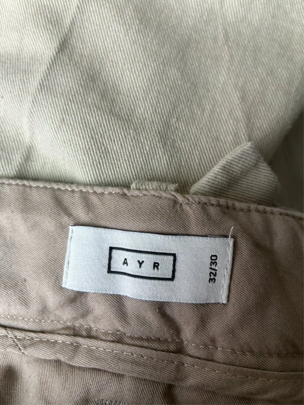 AYR	The Pal Pants in Khaki - Size 32 X 30